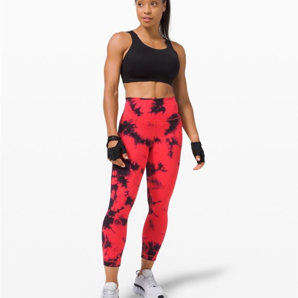 Lululemon Wunder Train High-Rise Crop 21" *Wash
Tie Dye Carnation Red Black 6